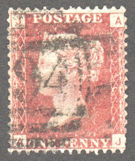 Great Britain Scott 33 Used Plate 146 - AJ - Click Image to Close